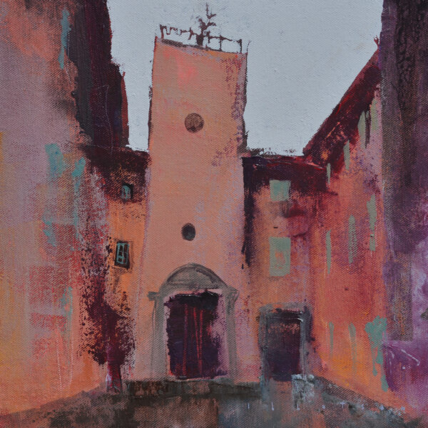 Eglise Sainte-Marie - 30 x 30cm - Acrylic on Canvas