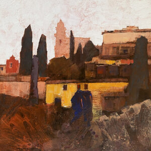 A Golden Reverie - 25 x 25cm - Acrylic on Canvas