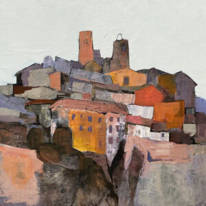 Two Towers - 30 x 30cm - Acrylic on Canvas